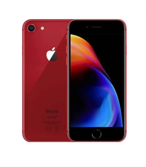 Apple iPhone 8 64GB (Good Condition)(B-) Renewed - Red (New Battery)
