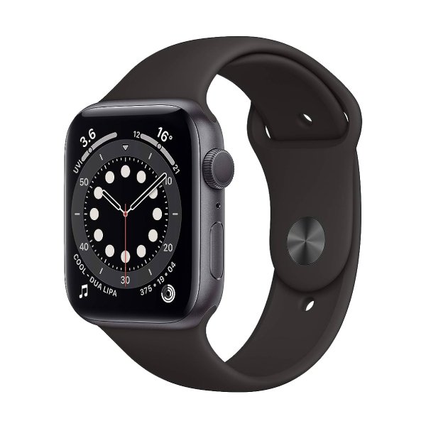 Apple Watch Series 6 Aluminum 44mm GPS (Good Condition)(B-) Renewed - Space Grey (Battery 80%+)