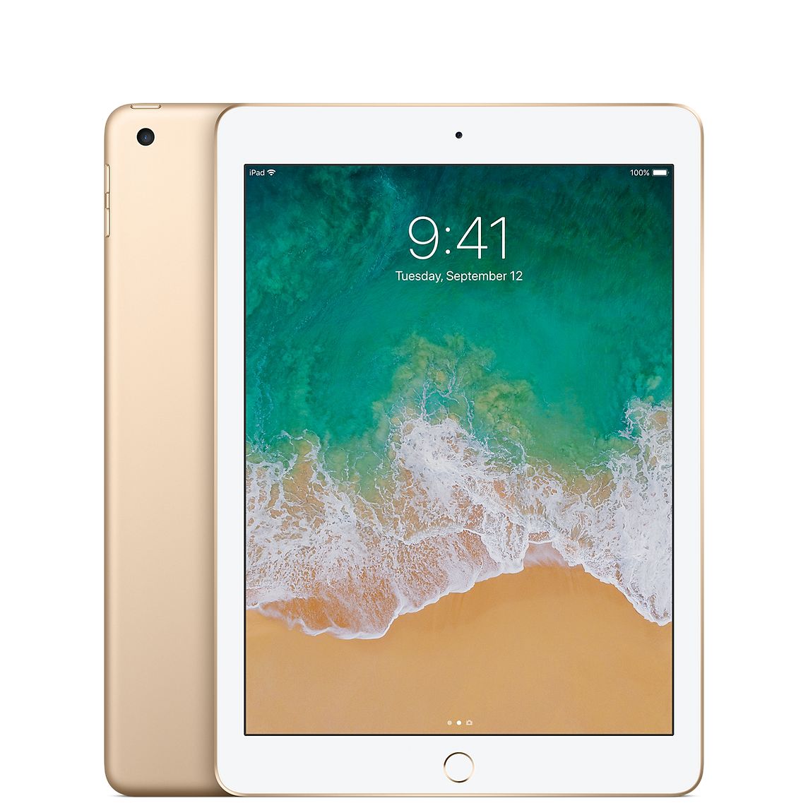 Apple iPad 5th Gen 128GB Wifi (Good Condition)(B-) Renewed - Gold (Battery 85%+)
