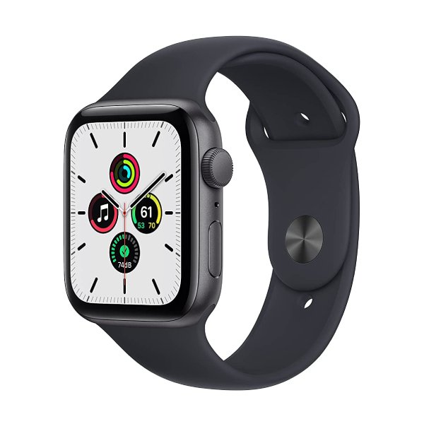 Apple Watch Series SE Aluminum 44mm GPS+Cellular (Good Condition)(B-) Renewed - Space Grey (Battery 80%+)