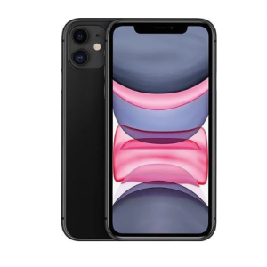 Apple iPhone 11 64GB (Excellent Condition)(B+) Renewed - Black (New Battery)