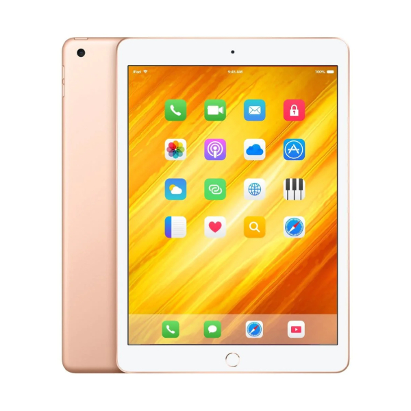 Apple iPad 7th Gen 128GB Wifi (Near New)(A) Renewed - Gold (Battery 80%+)