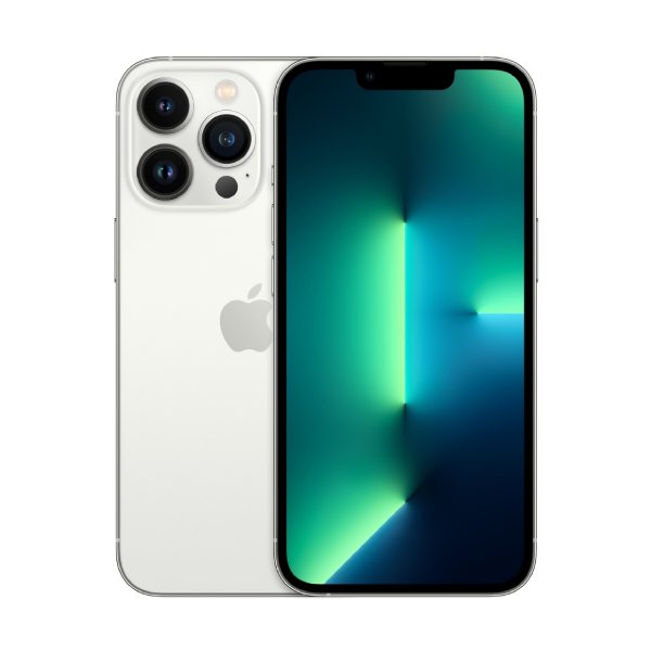 Apple iPhone 13 Pro Max 128GB (Excellent Condition)(B+) Renewed - Silver (Battery 85%+)