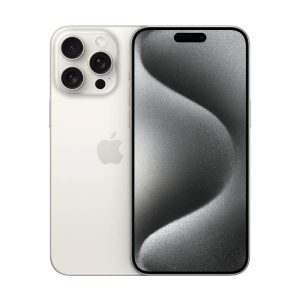 Apple iPhone 15 Pro 256GB (Excellent Condition)(B+) Renewed - White Titanium (Battery 80%+)