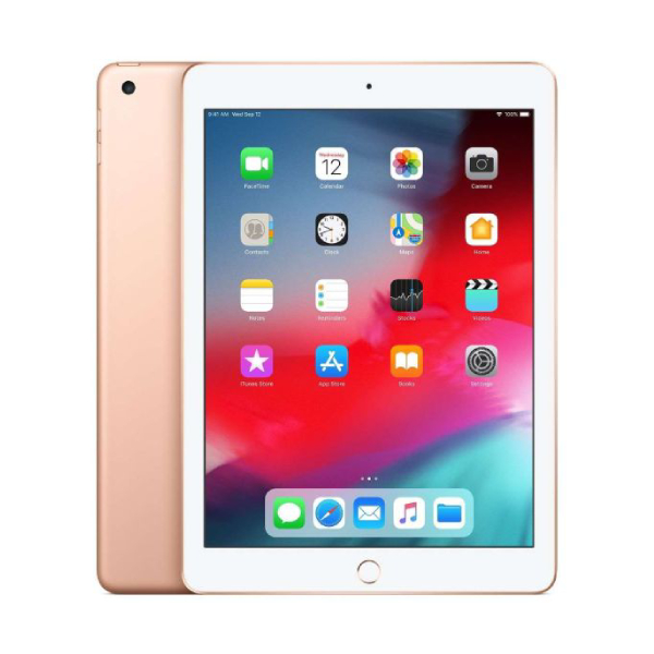 Apple iPad 6th Gen 128GB Wifi (Good Condition)(B-) Renewed - Gold (New Battery)