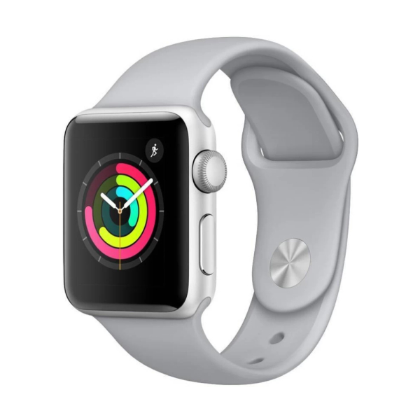 Apple Watch Series 3 Aluminum 38mm GPS (Good Condition)(B-) Renewed - Silver (Battery 80%+)