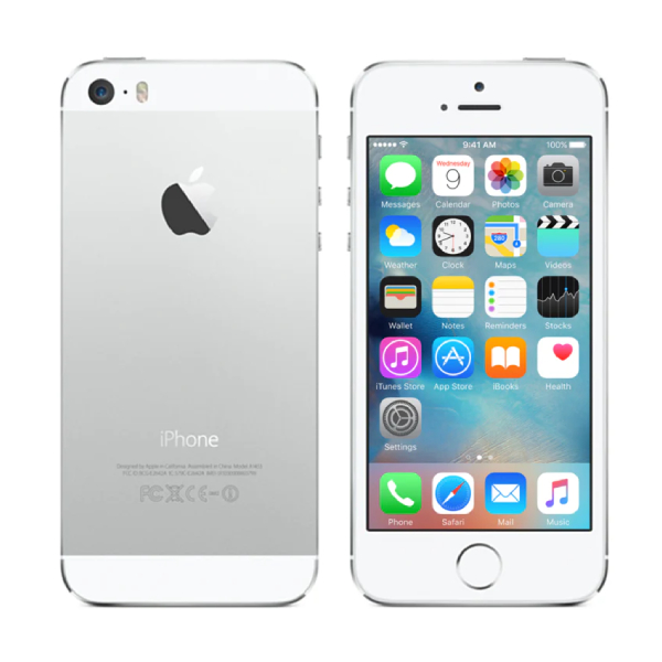 Apple iPhone 5S 32GB (Good Condition)(B-) Renewed - Silver (New Battery)