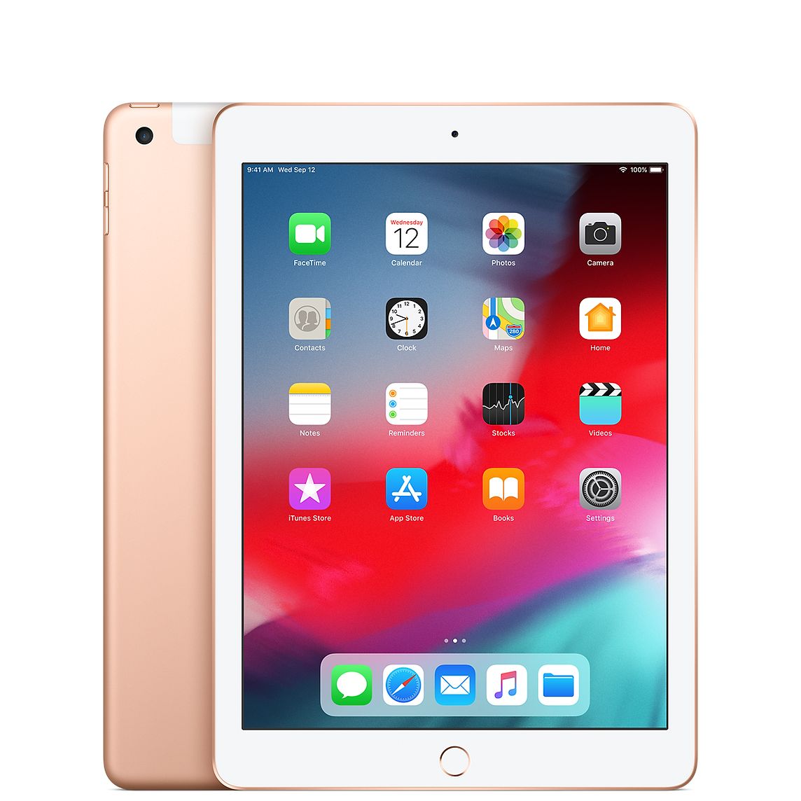 Apple iPad 6th Gen 32GB Cellular (Good Condition)(B-) Renewed - Rose Gold (New Battery) - Image 2