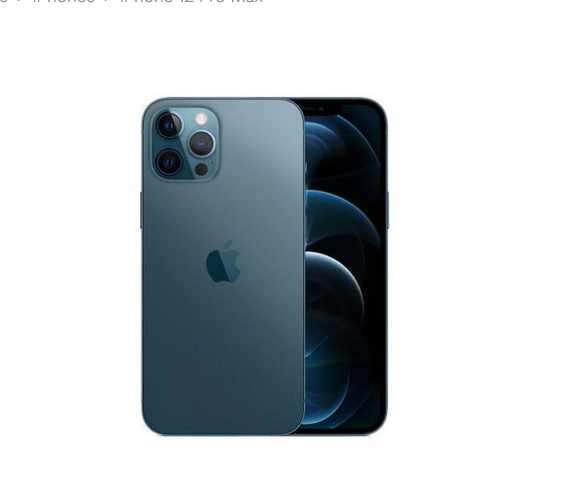 Apple iPhone 12 Pro Max 256GB (Near New)(A) Renewed - Pacific Blue (New Battery)