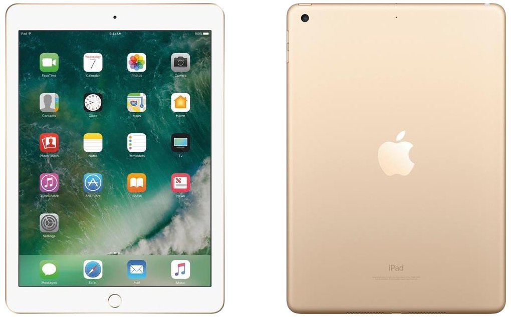 Apple iPad 5th Gen 32GB Wifi (Good Condition)(B-) Renewed - Gold (New Battery) - Image 3