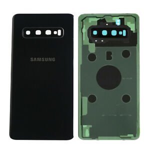 Galaxy S10 Replacement Back Glass With Camera Lens Prism Black (Premium)