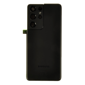 Galaxy S21 Ultra 5G Back Glass With Lens - Black (AM+)