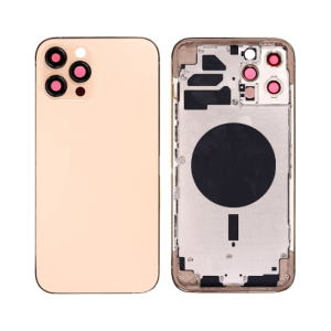 iPhone 12 Pro Rear Housing & Back Glass (No Small Parts) - Gold