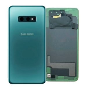 Galaxy S10E Replacement Back Glass With Camera Lens Green (Premium)