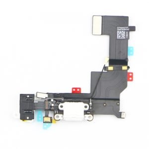 iPhone 5S Charge Port & Mic & Audio Flex - White