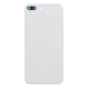 iPhone 8 Plus Back Glass w/Camera Frame - White