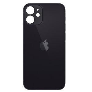 iPhone 12 Mini Back Glass (Big Hole) - Black