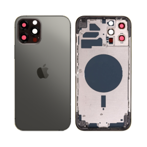 iPhone 12 Pro Rear Housing & Back Glass (No Small Parts) - Graphite