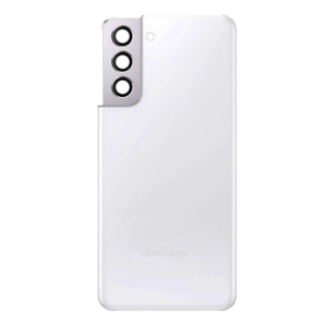 Galaxy S21 5G Back Glass With Lens - White (Premium)
