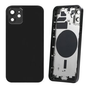 iPhone 12 Housing Without Small Parts (OEM Pull) - Black (C)