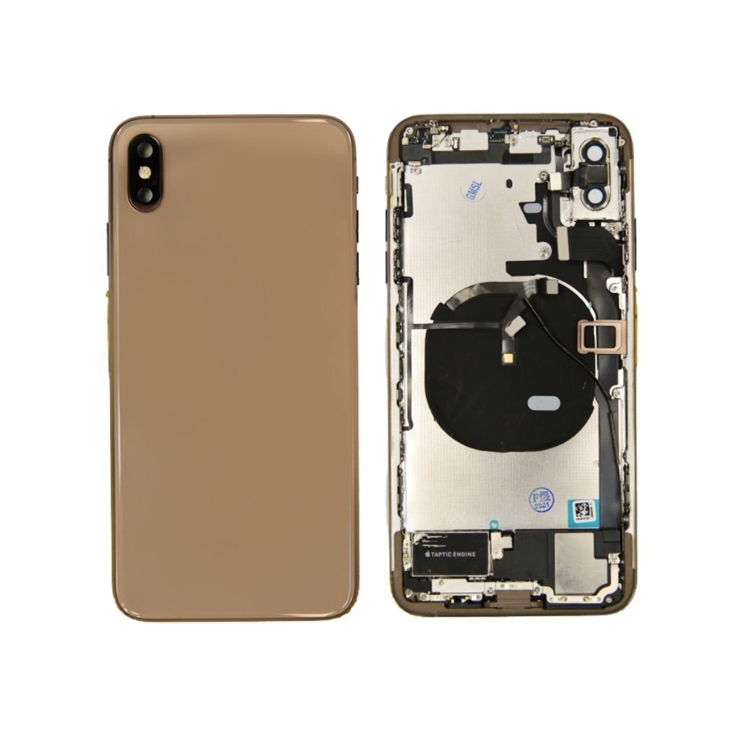 iPhone XS Max Rear Housing & Back Glass (No Small Parts) - Gold