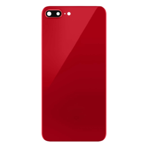 iPhone 8 Plus Back Glass w/Camera Frame - Red