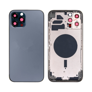 iPhone 12 Pro Max Rear Housing & Back Glass (No Small Parts) - Blue
