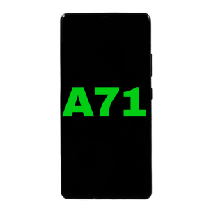 Galaxy A71 5G Screen - Black (AM + OLED)