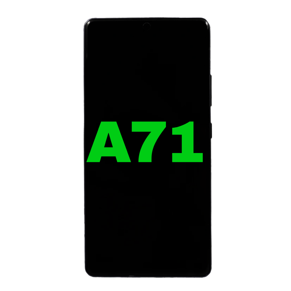 Galaxy A71 5G Screen - Black (AM + OLED)