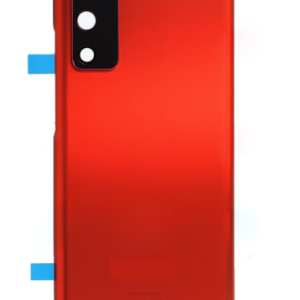 Galaxy S20FE Back Glass with Camera Lens - Red (Premium)