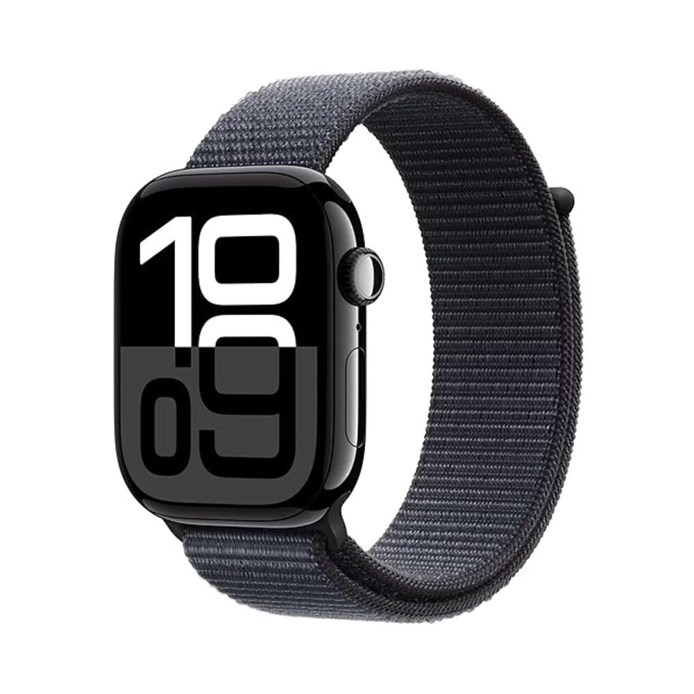 Apple Watch Series 10 Aluminum 46mm GPS (Good Condition)(B-) Renewed - Jet Black (Battery 80%+)